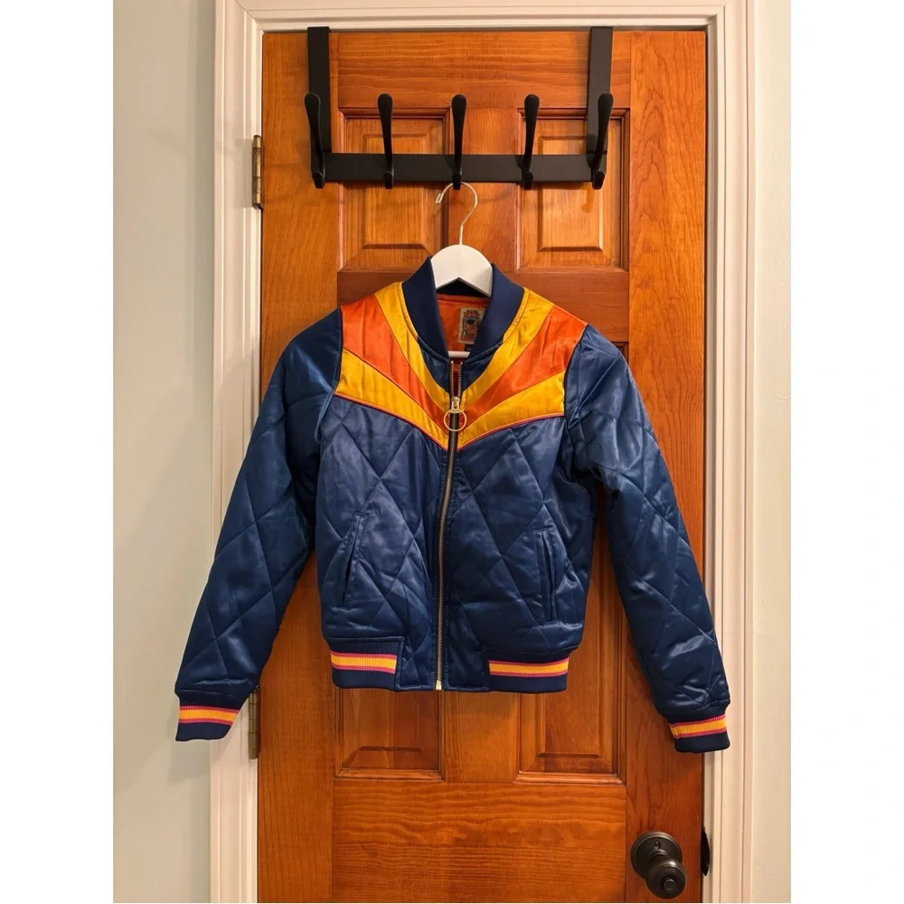 Classic Rock Couture Original Blue Rising Sun Bomber Jacket - XS - Picture 6 of 10